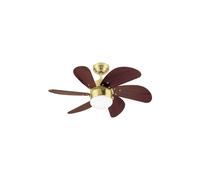 Ventilatore da Soffitto Turbo Swirl con Illuminazione E 6 Ali 76-105 CM Diametro