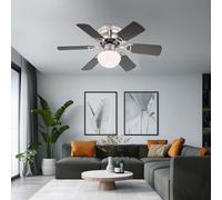 Ventilatore da Soffitto Ventilatorleuchte Lampada LED RGB Telecomando Regolabile [EEK: F]