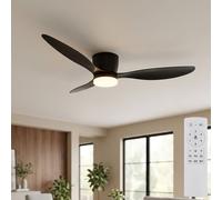 Globo Lighting Ventilatore da soffitto Armando con lampada 1x20 W nero 03666S