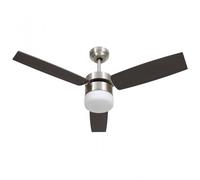 Ventilatore da soffitto VidaXL con luce e controllo 41W Marrone scuro