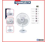 Termozeta Ventilatore da tavolo TZWZ04 30 cm oscillante 3 velocità Bianco EEK A