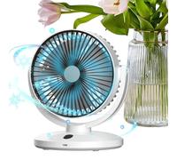 Ventilatore Da Tavolo 5 Velocità Silenzioso Ricaricabile Alimentato A