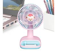 Ventilatore da tavolo a 3 velocità, ricaricabile tramite USB e angolo | Un piccolo ventilatore per casa, appartamenti, salotto, studio, ufficio, camera da letto, viaggi e campeggio