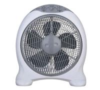 Ventilatore da Tavolo Bianco 30cm Box Fan Timer Silenzioso Potente CFG ev076