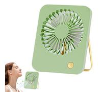 Ventilatore da Tavolo Compatto | Inclinazione Regolabile 180° per Rinfrescamento Personale - Ventilatore USB con Maniglia Portatile per Scuola Giardino Spiaggia Palestra Campeggio e Attività