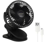 Ventilatore da Tavolo con Clip Senza Fili Wireless Portatile Ricaricabile USB Pc
