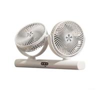 Ventilatore da Tavolo con per Luce Notturna e Clip Ventilatore(White) | per Luce notturna integrata, due livelli per luminosità, ambiente per sicuro per bambini di notte