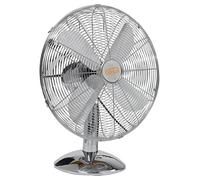 Ventilatore da tavolo cromato Vinco 30 cm 3 velocità oscillazione 70603