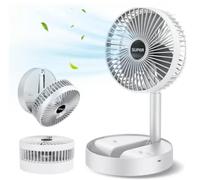 Ventilatore da Tavolo Elettrico Regolabile Pieghevole RicaricabileUSB Silenzioso