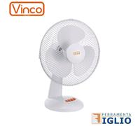 VENTILATORE TAVOLO 40 CM BIANCO -VIN70602 VINCO