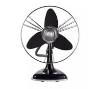 bimar VTM34.NE Ventilatore da Tavolo Vintage 35W, Corpo in Metallo, Elica Ø 30cm con 3 Pale in EVA, Comandi Vintage con Levetta Selettore 3 Velocità, Orientabile Destra Sinistra