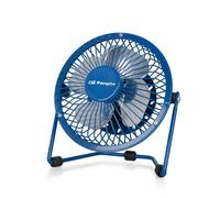 Mini ventilatore da tavolo Orbegozo PW 1026 - Potente e silenzioso - Connessione USB 2 in 1 - Pale in metallo da 10 cm