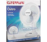 ventilatore da tavolo in plastica diametro 30 marca g3ferrari