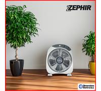 ZEPHIR VENTILATORE PORTATILE BOX TAVOLO 30CM 3 VELOCITA ESTATE BIANCO PH134B