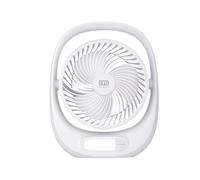 Ventilatore da tavolo Kimono - ricaricabile - con luce LED - 24,8 x 8 x 30,5 cm