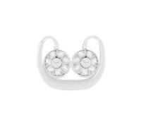 Ventilatore Da Tavolo Mini ventilatore da collo Portatile da appendere USB ricaricabile Dual Fan Air Cooler Mini Summer Outdoor Sports Fans(White)