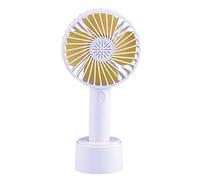 Ventilatore da tavolo piccolo, ventilatore portatile portatile, conveniente ventilatore USB ricaricabile, vento a tre velocità, leggero e conveniente, lunga durata della batteria