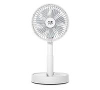 Ventilatore da Tavolo Pieghevole Portatile Muvip 5W Diametro 15cm - 4 Velocità - Angolo Regolabile fino a 90º - Autonomia fin