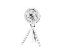 VENTILATORE DA TAVOLO PLATINET PRDF0556 - 14,5 cm, 3 velocità, luce LED, ricaricabile