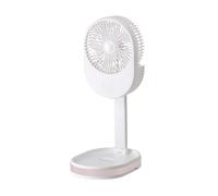 Ventilatore da tavolo portatile ricaricabile USB pieghevole a 2 velocità oscillante mini ventilatore ultra silenzioso raffreddamento personale per ufficio e dormitorio Design compatto