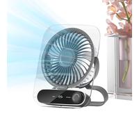 Ventilatore Da Tavolo Raffreddamento Pieghevole - Piccoli Ventilatori Per La Camera Da | Refrigeratore Ad Aria Ricaricabile Con 199 Velocità | Madron Notte Light Gadgets Per Viaggio E