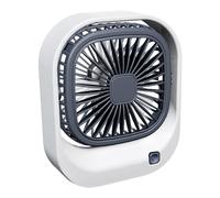 Ventilatore da tavolo regolabile - mini ventilatore USB quadrato per ufficio e viaggi | Ventilatore da tavolo ricaricabile portatile per ufficio, camera da, studio, raffreddamento estivo, utile