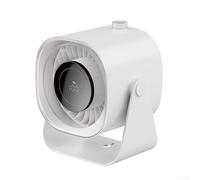Ventilatore da tavolo ricaricabile dal design aerodinamico con funzione di inclinazione flessibile per dirigere il flusso d'aria secondo necessità (bianco)