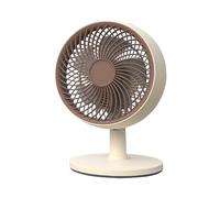 Ventilatore da tavolo ricaricabile - Mini ventilatore oscillante USB per casa e ufficio - Circolatore d'aria elettrico compatto con forte flusso d'aria