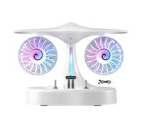 Ventilatore da Tavolo Ricaricabile - Mini Ventilatore Portatile con Nebulizzazione e LED, Silenzioso Ventilatores Personale da Scrivania | Raffrescatore Compatto per Casa Ufficio Viaggi Estate
