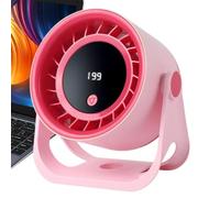 Ventilatore da tavolo silenzioso per ufficio, motore soffiatore silenzioso | Ventilatore portatile USB ricaricabile con display digitale da parete per camera da letto, casa, campeggio