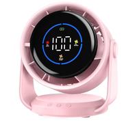Ventilatore da Tavolo Silenzioso, Potente e Regolabile Display LED 100 velocità Ventilatore da parete Lnclinazione Variabile a 105° Raffreddamento silenzioso Per Camera, Soggiorno, Cucina, Viaggiare