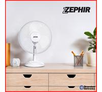 Ventilatore da Tavolo Silenzioso ZEPHIR pbi40 cm 3 Velocita' Oscillazione 45w