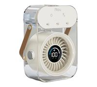 Ventilatore da tavolo USB, silenzioso ventilatore da tavolo con flusso d'aria turbo, display digitale, 90 gradi Humidif Fan Spray in Cooling 2 Nano 1 Rotating,