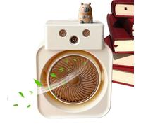 Ventilatore da Tavolo, Ventola con Nebulizzatore 3 Velocità Portatile, Ricaricabile USB con Funzione Spray Rinfrescante e Design Compatto per Auto Campeggio Ufficio Serra Spiaggia