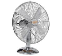 Vinco 70604 Alto livello Ventilatore da tavolo cromato 50w Pala 40cm oscillante