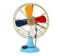 Ventilatore da Tavolo Vintage Modello 13,8 X 10,2 X 5,7 Pollici Base Larga in Metallo Antico Ventilatore da Tavolo Stile Retrò Ornamento Per La Decorazione del Corridoio della Vetrina