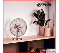 Ventilatore da Tavolo Vintage Zephir pfv40br con oscillazione Terra Casa Ufficio