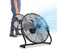 Ventilatore da Terra ø 40cm - Inclinabile, Potenza 65W e Pale in Metallo