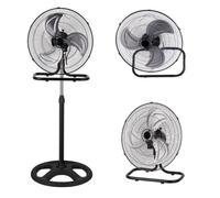 Ventilatore da terra Iluminashop 3 in 1 70W Nero