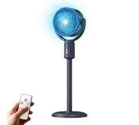 Ventilatore da terra, oscillante a 180°, 5 velocità, ricaricabile, altezza | Ventilatore elettrico da pavimento per camera da letto, soggiorno, cucina, casa, ufficio, dormitorio, comodino