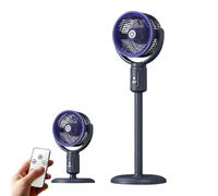 Ventilatore da terra, oscillante a 180°, 5 velocità, ricaricabile, altezza | Ventilatore elettrico da pavimento per camera da letto, soggiorno, cucina, casa, ufficio, dormitorio, comodino