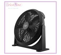 VENTILATORE DA TERRA/PARETE BLACK CIRCLE 50 5 PALE D.50 H.60 NERO CFG EV078