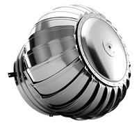 Ventilatore da tetto a turbina in acciaio inox, 110 mm, resistente alle intemperie, con cappa girevole per una migliore circolazione dell'aria e resistenza al vento