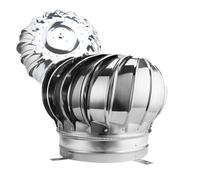 Ventilatore da tetto automatico 304 da 600 mm, silenzioso, con attacco per tubi, ventola per cappa aspirante con turbine eoliche, robusto e adatto per camini