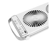 Ventilatore da tetto for camper, ventola di raffreddamento, rimovibile, installazione semplice con interruttore, cavo CC multiuso 3 metri, a doppia fila 12 V(White 37.5cm)