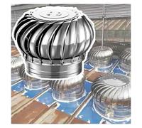 Ventilatore da tetto in acciaio inossidabile 304 da 14 pollici - Comignolo silenzioso, facile da installare, antipioggia for un flusso d'aria ottimale(800mm/32in)
