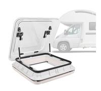 Ventilatore da tetto in lega di alluminio per camper, rimorchi da viaggio e camper, lucernario a doppio strato con parasole e illuminazione a LED