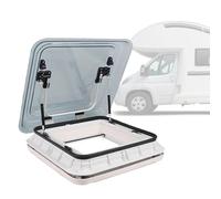 Ventilatore da tetto in lega di alluminio per camper, rimorchi da viaggio e camper, lucernario a doppio strato con parasole e illuminazione a LED