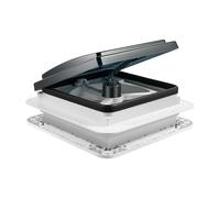 Ventilatore da tetto super silenzioso da 12 V con luce a LED, accessorio per lucernario per camper, camper, barca e box per cavalli