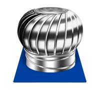 ventilatore da tetto, Ventola for turbina eolica Presa d'aria for canna fumaria sul tetto, uscita rotonda for presa d'aria in acciaio inossidabile, ventilatore a rotazione non alimentata(160m/3inch)
